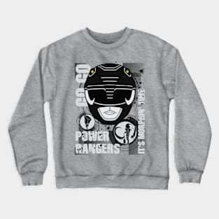 It's Morphin' Time Black Ranger, MMPR Crewneck Sweatshirt